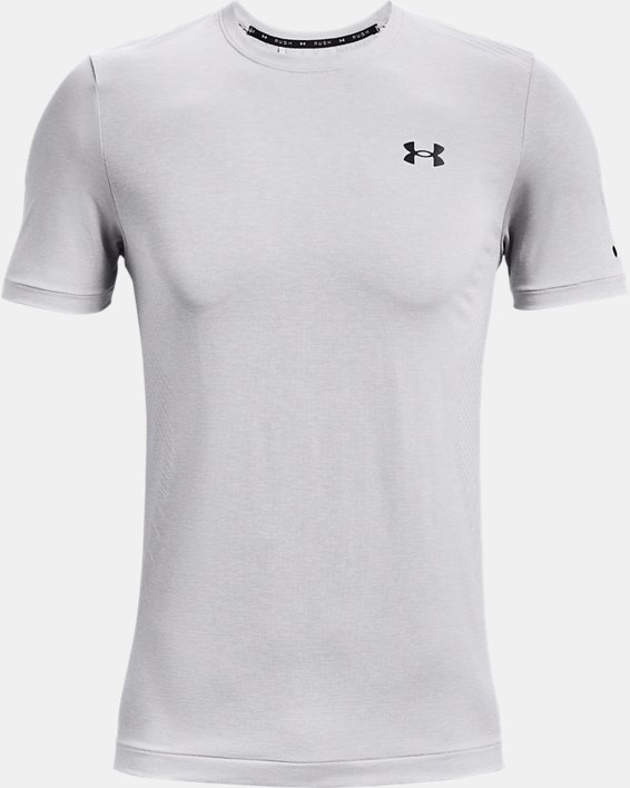 Men's UA RUSH™ Seamless Short Sleeve, Gray, pdpMainDesktop image number 5